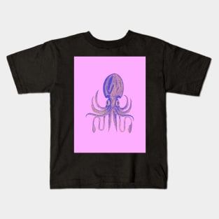 Pink Octopus Kids T-Shirt